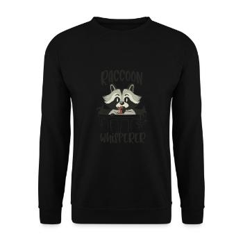 Chuchoteur de raton laveur - Sweat-shirt Unisexe - noir - Devant - Alina (178cm) & Michal (187cm)