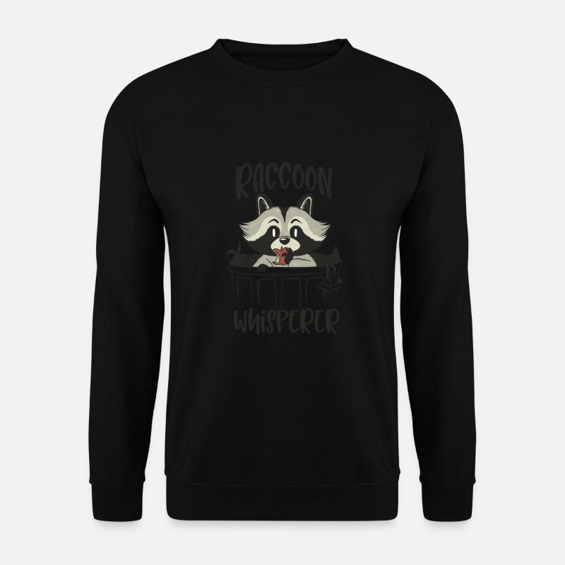 Raccoon Whisperer - Unisex Pullover - Schwarz