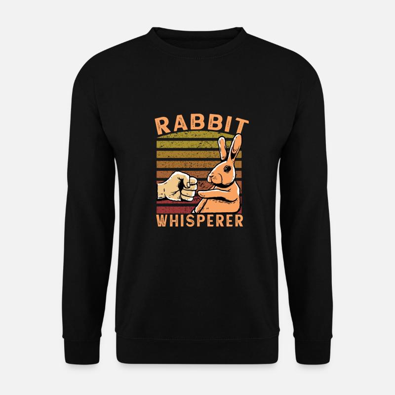 Rabbit Whisperer - Unisex Pullover - Schwarz