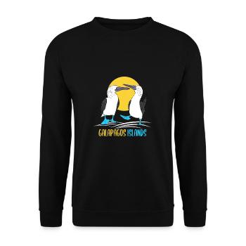 Galapagos Islands - Unisex Sweatshirt - black - Front - Alina (178cm) & Michal (187cm)
