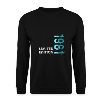 1981 Limited Edition - Unisex Pullover - Schwarz - Vorne - Alina (178cm) & Michal (187cm)