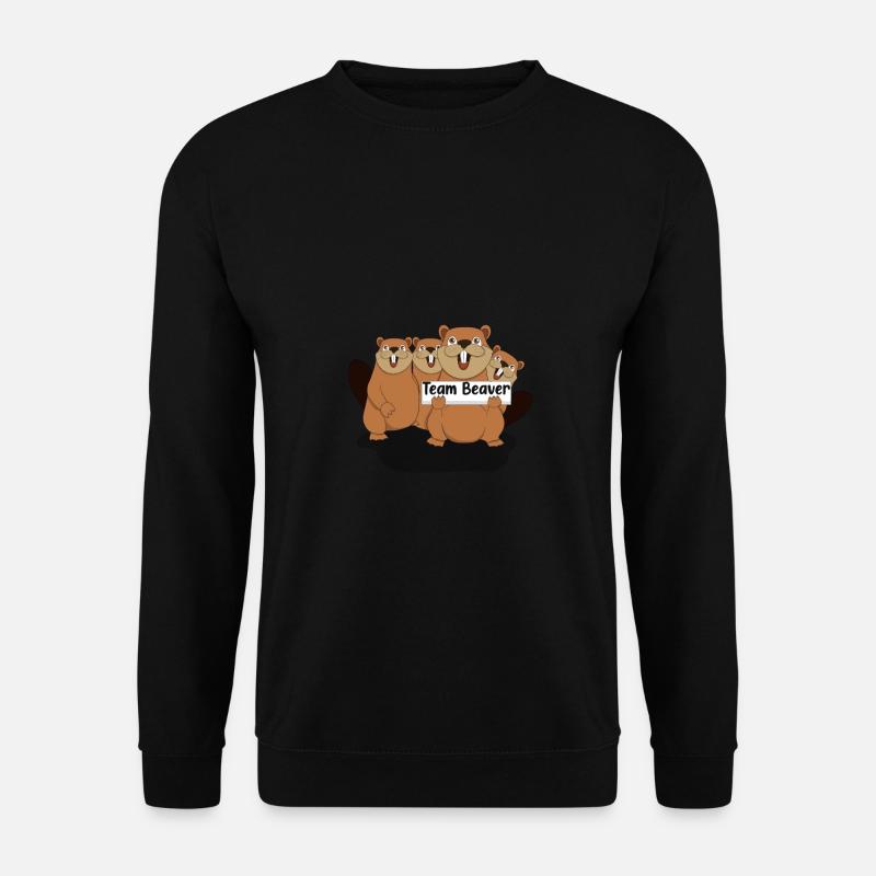 Team Beaver - Unisex Pullover - Schwarz