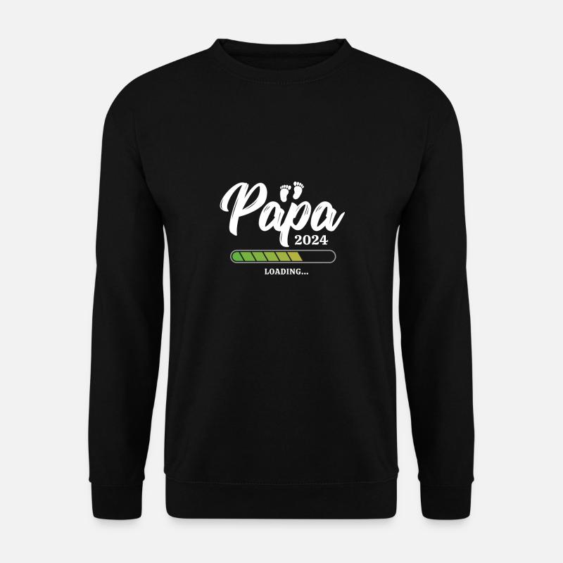 Papa Loading 2024 - Unisex Sweatshirt - black