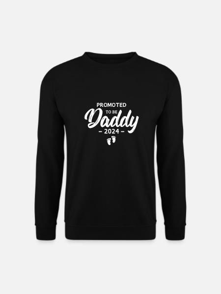 Promoted To Be Daddy 2024 - Unisex Pullover - Schwarz