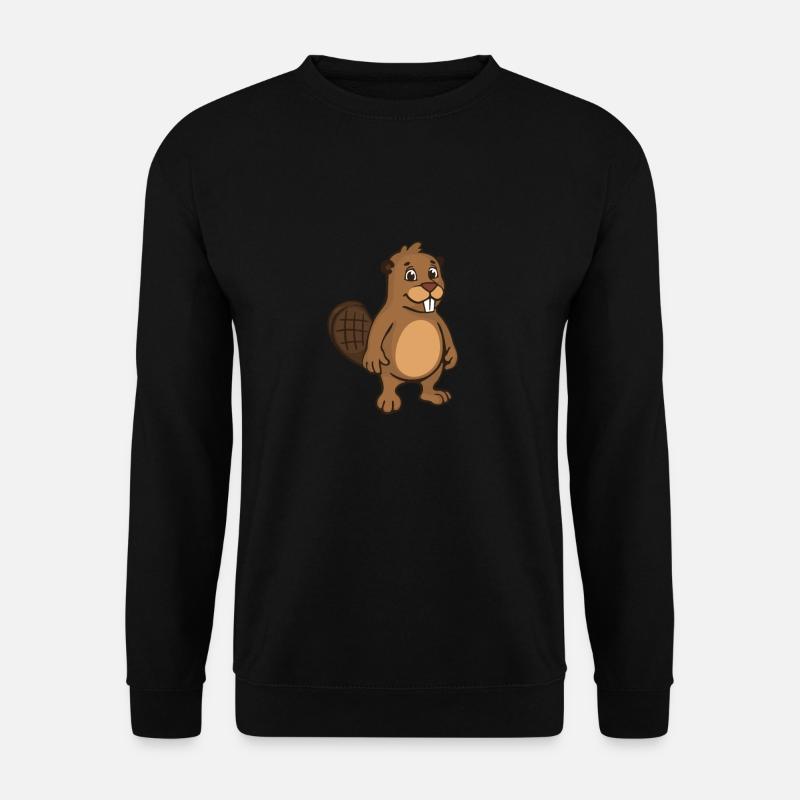 Funny Beaver - Unisex Sweatshirt - black