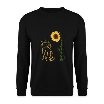 Meilleur oncle chat de tous les temps - Sweat-shirt Unisexe - noir - Devant - Alina (178cm) & Michal (187cm)