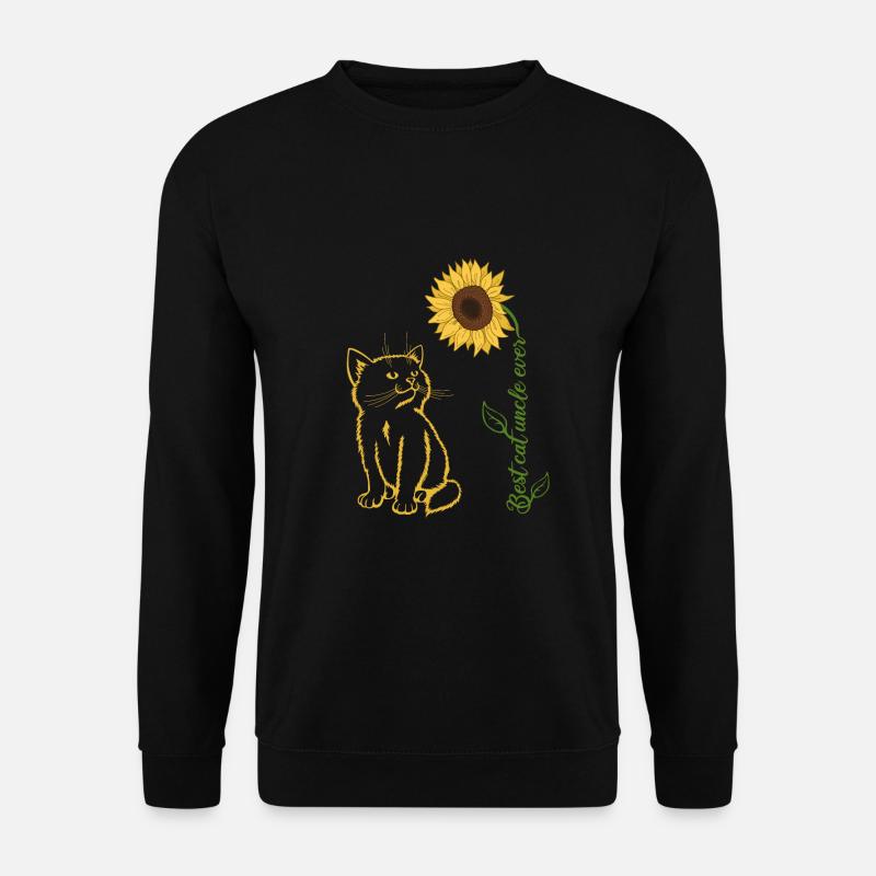 Best Cat Uncle Ever - Unisex Pullover - Schwarz