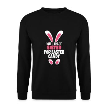 Échangera sa sœur contre des bonbons de Pâques - Sweat-shirt Unisexe - noir - Devant - Alina (178cm) & Michal (187cm)