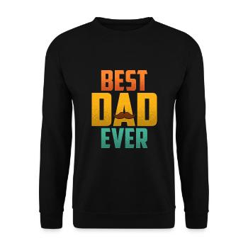 Meilleur papa de tous les temps - Sweat-shirt Unisexe - noir - Devant - Alina (178cm) & Michal (187cm)