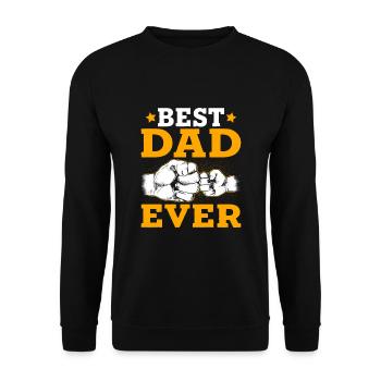 Meilleur père de tous les temps - Sweat-shirt Unisexe - noir - Devant - Alina (178cm) & Michal (187cm)