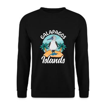 Galapagos Islands - Unisex Sweatshirt - black - Front - Alina (178cm) & Michal (187cm)