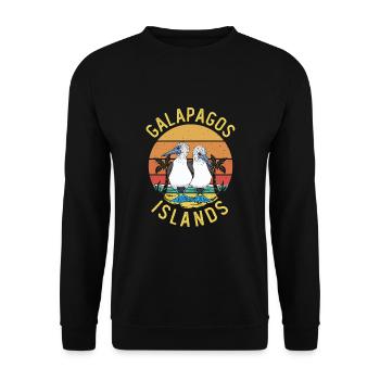 Galapagos Islands - Unisex Sweatshirt - black - Front - Alina (178cm) & Michal (187cm)