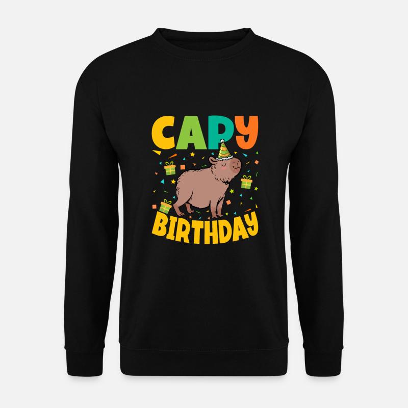 Capy Birthday - Unisex Sweatshirt - black