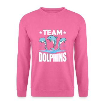 Team Dolphins - Unisex Pullover - Pink - Vorne