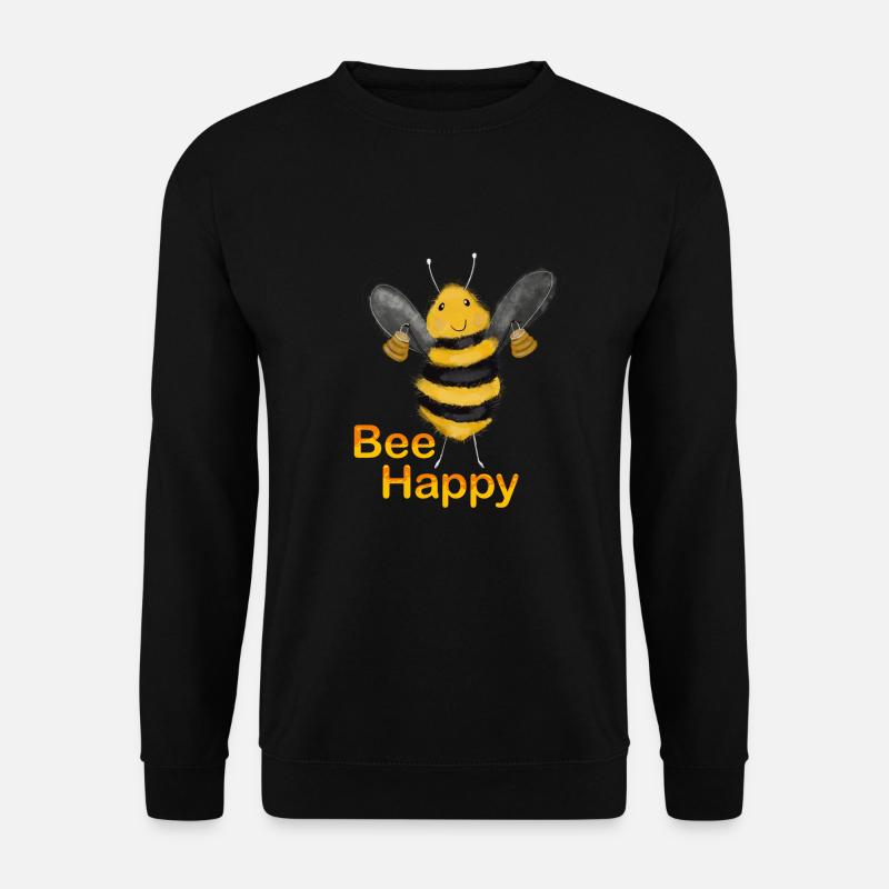 Bee Happy - Unisex Sweatshirt - black