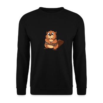 Cute Bieber - Unisex Sweatshirt - black - Front - Alina (178cm) & Michal (187cm)