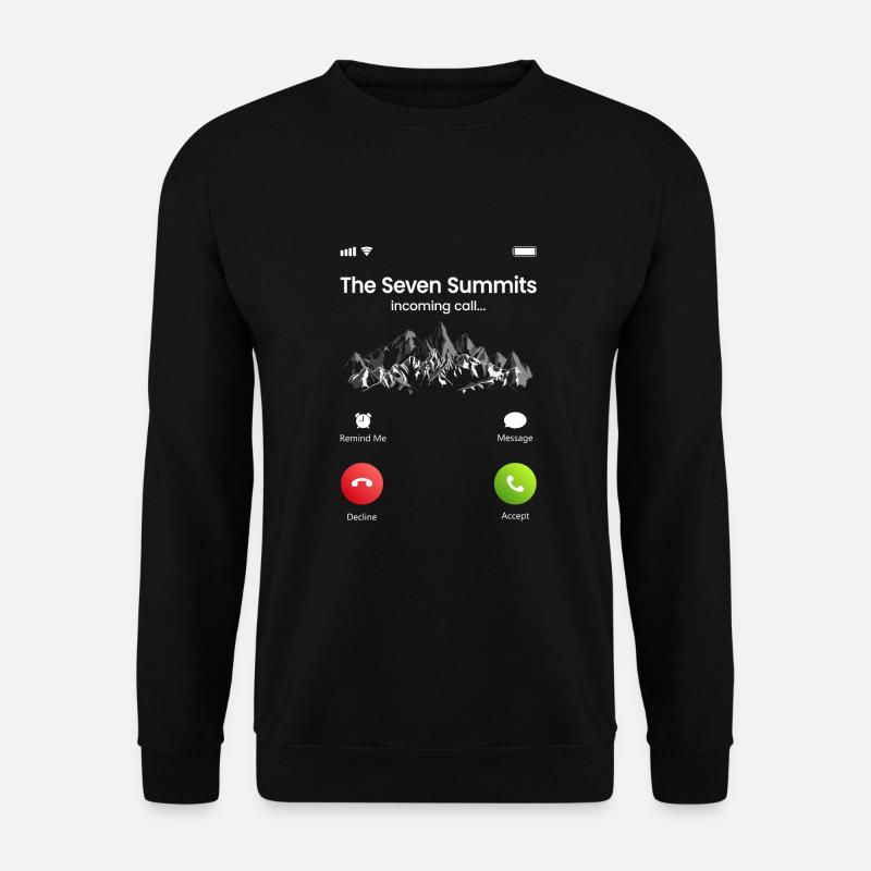 The Seven Summits Calling - Unisex Pullover - Schwarz