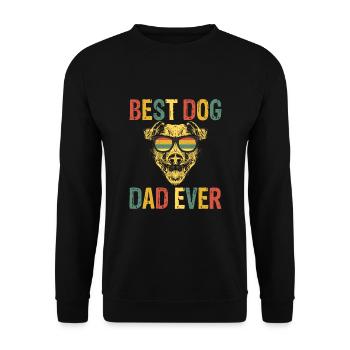 Meilleur père de chien de tous les temps - Sweat-shirt Unisexe - noir - Devant - Alina (178cm) & Michal (187cm)
