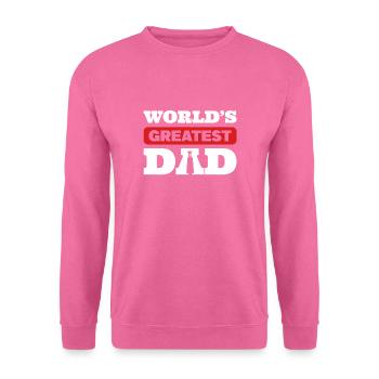 Word's Greatest Dad - Unisex Pullover - Pink - Vorne