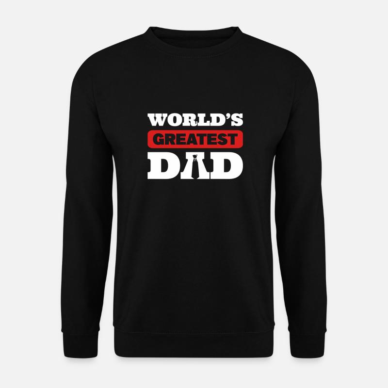 Word's Greatest Dad - Unisex Pullover - Schwarz