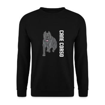 Cane corso - Sweat-shirt Unisexe - noir - Devant - Alina (178cm) & Michal (187cm)