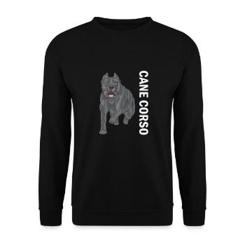 Cane corso - Sweat-shirt Unisexe - noir - Devant - Alina (178cm) & Michal (187cm)