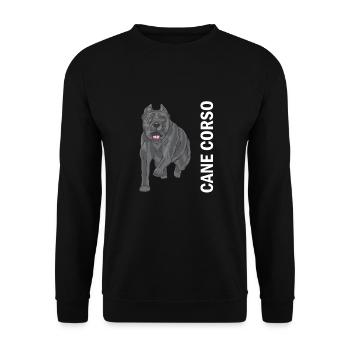 Cane corso - Sweat-shirt Unisexe - noir - Devant - Alina (178cm) & Michal (187cm)