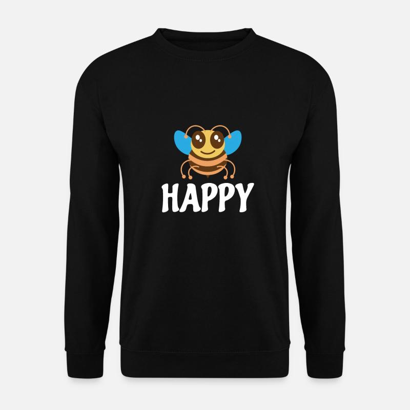 Bee Happy - Unisex Sweatshirt - black