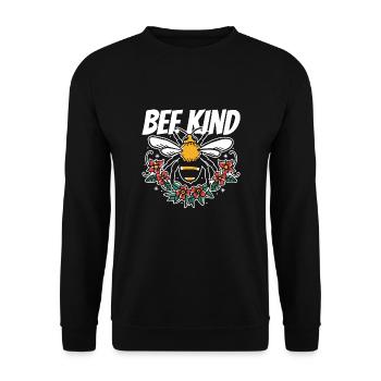 Bee Child Bee Friend Beekeeper Beekeeper Honey - Unisex Sweatshirt - black - Front - Alina (178cm) & Michal (187cm)