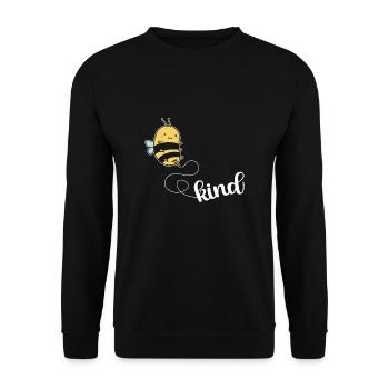 Bee Child Bee Friend Beekeeper Beekeeper Honey - Unisex Sweatshirt - black - Front - Alina (178cm) & Michal (187cm)