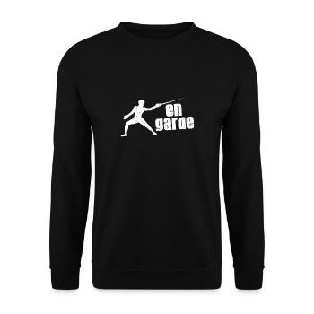 en garde - Unisex Sweatshirt - black - Front - Alina (178cm) & Michal (187cm)