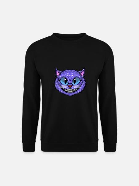 Funny Cheshire Cat - Unisex Sweatshirt - black