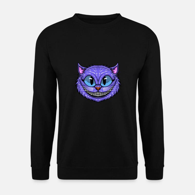 Funny Cheshire Cat - Unisex Sweatshirt - black