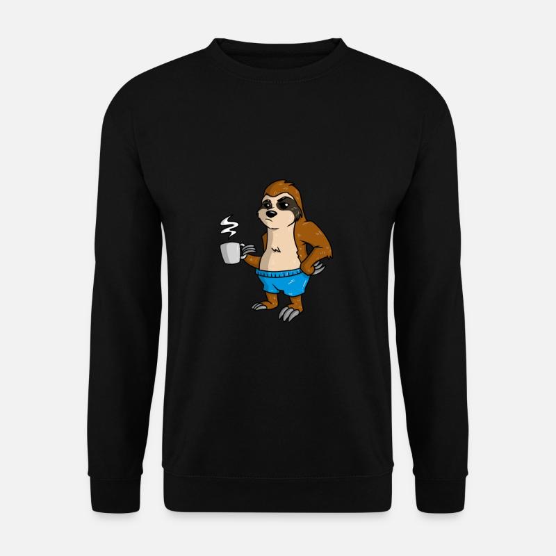 Coffee Sloth - Unisex Sweatshirt - black