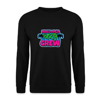 Malle Party Crew - Unisex Sweatshirt - black - Front - Alina (178cm) & Michal (187cm)