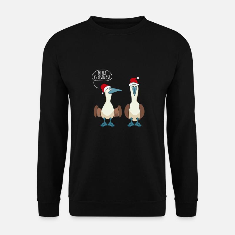 Merry Christmas Blue-footed - Unisex Sweatshirt - black