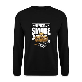 Official Smore Tester - Unisex Sweatshirt - black - Front - Alina (178cm) & Michal (187cm)