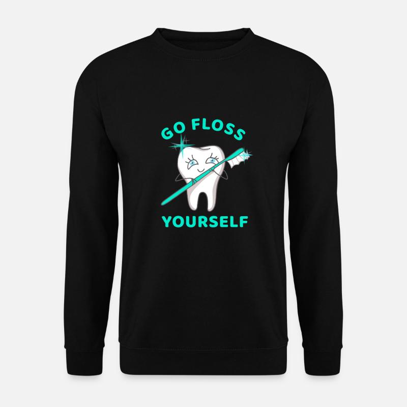 Go Floss Yourself - Unisex Sweatshirt - black