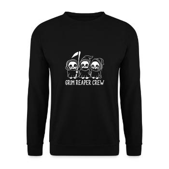 L’équipage de Grim Reaper - Sweat-shirt Unisexe - noir - Devant - Alina (178cm) & Michal (187cm)