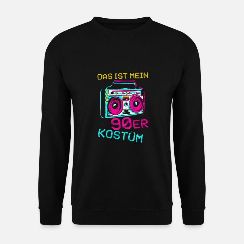 Das ist mein 90er Kostüm - Unisex Pullover - Schwarz