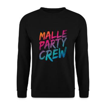 Malle Party Crew - Unisex Pullover - Schwarz - Vorne - Alina (178cm) & Michal (187cm)