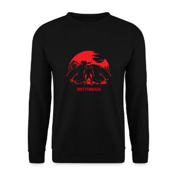 Mothman - Sweat-shirt Unisexe - noir - Devant - Alina (178cm) & Michal (187cm)