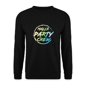 Malle Party Crew - Unisex Sweatshirt - black - Front - Alina (178cm) & Michal (187cm)
