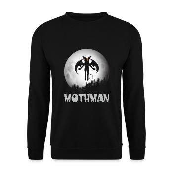 Mothman - Sweat-shirt Unisexe - noir - Devant - Alina (178cm) & Michal (187cm)