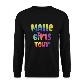 Malle Girls Tour - Unisex Pullover - Schwarz - Vorne - Alina (178cm) & Michal (187cm)