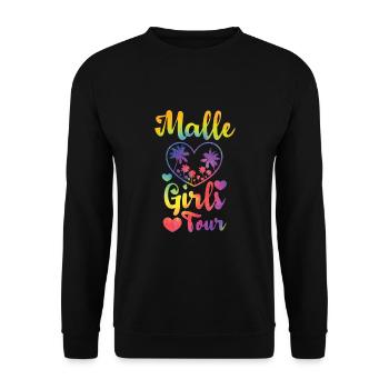 Malle Girls Tour - Unisex Pullover - Schwarz - Vorne - Alina (178cm) & Michal (187cm)