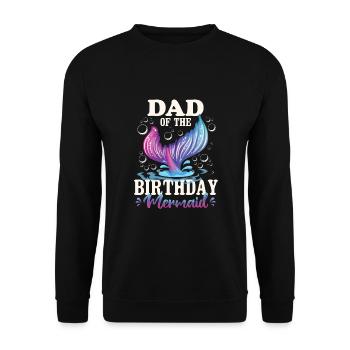 Papa de la fille d’anniversaire - Sweat-shirt Unisexe - noir - Devant - Alina (178cm) & Michal (187cm)