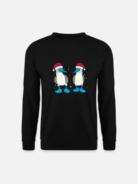 Blue-footed booby Christmas - Unisex Sweatshirt - black