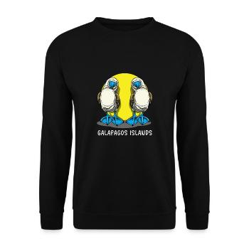 Galapagos Islands - Unisex Sweatshirt - black - Front - Alina (178cm) & Michal (187cm)