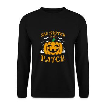 Big Sister Of the Patch - Unisex Sweatshirt - black - Front - Alina (178cm) & Michal (187cm)